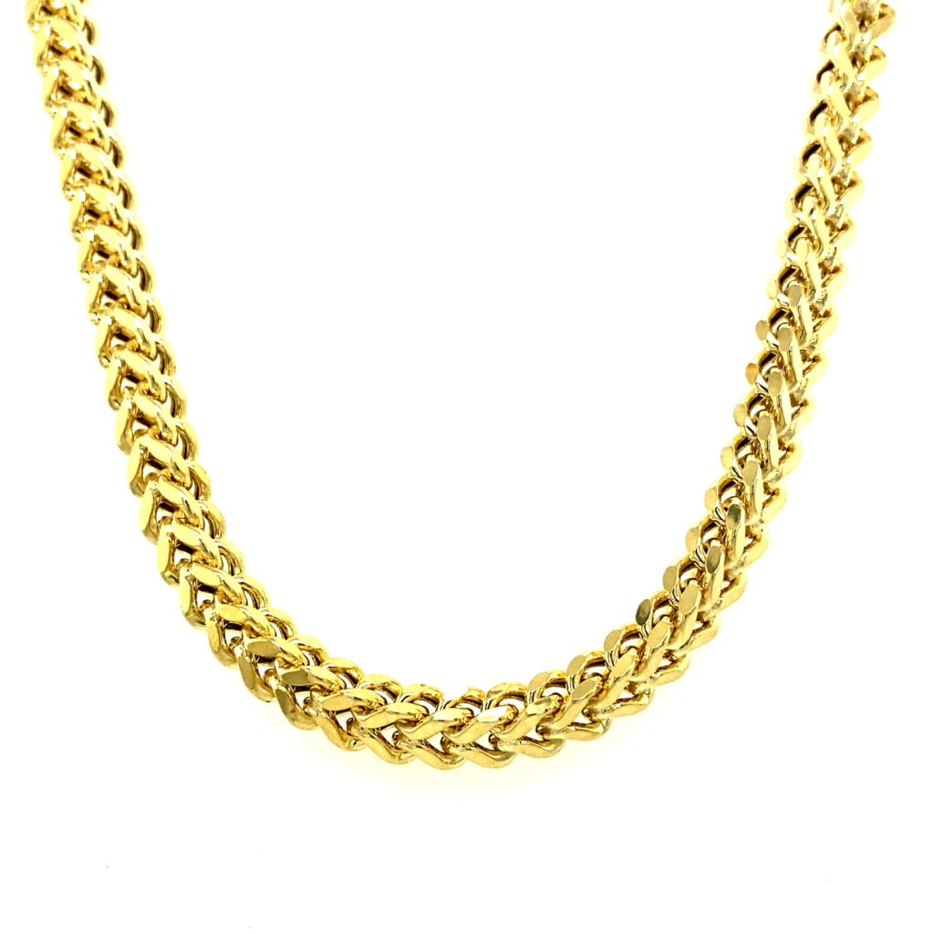 10k Hollow Franco Chain – Mayas Gold